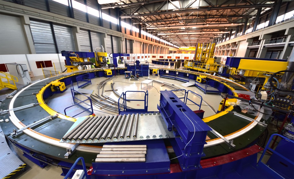 Qualification winding in the Poloidal Field facility on site