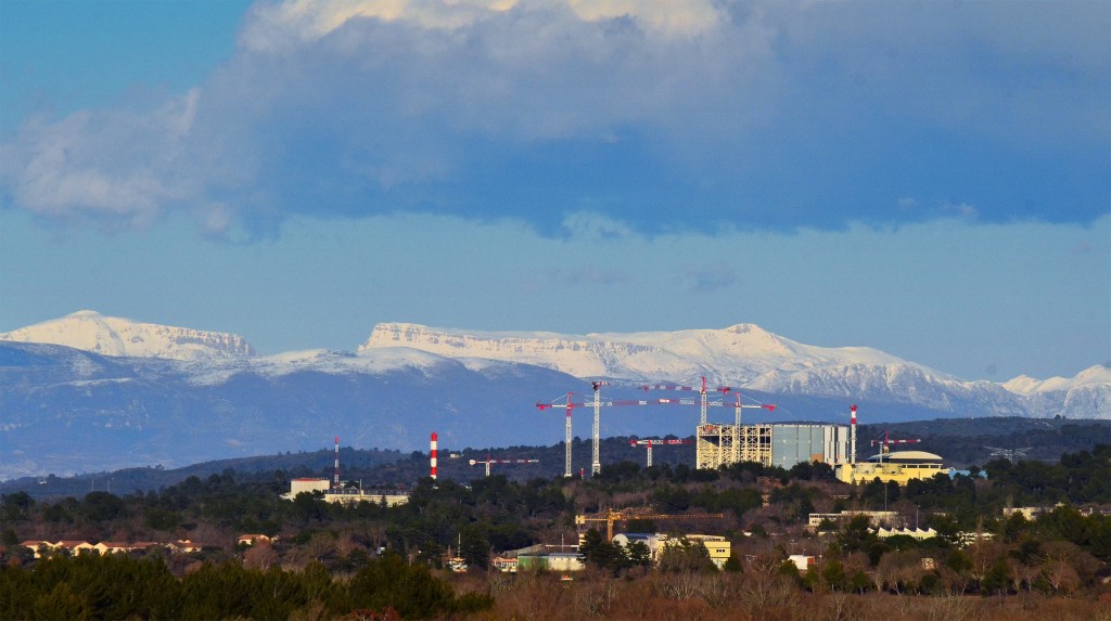 ITER against the backdrop of the Alps