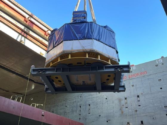 Central solenoid module leaving Houston