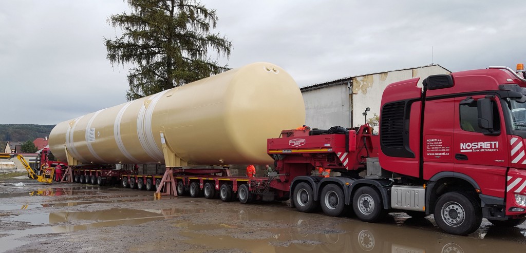 Two large tanks en route